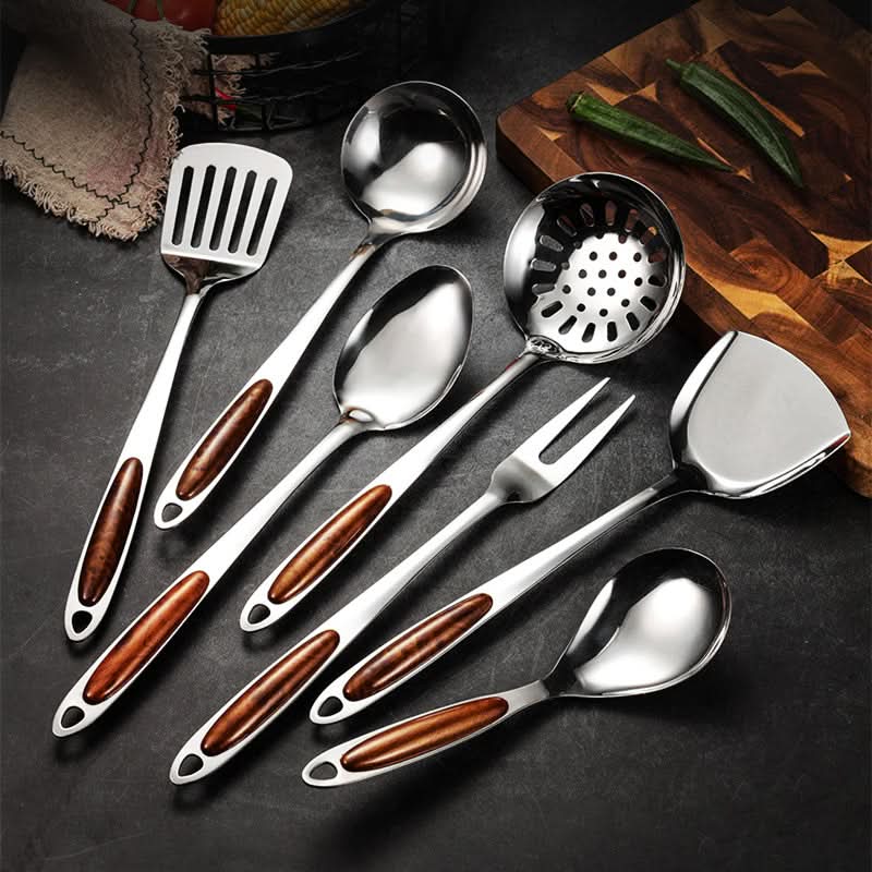 SteelCrafte – Premium Stainless Steel Kitchen Utensil Set – Professional Quality Timeless Design